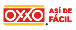 Logotipo de OXXO con el texto "Así de Fácil" a la derecha.